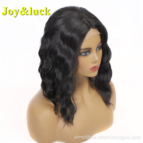 Wholesale Wig Front Lace for Women Middle Part Party Ladies Hair Middle Part Natural Water Wave Lace Front Synthetic Hair Wigs